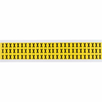 Brady 3410-X öntapadós címke Téglalap alakú Tartós Fekete, Sárga 1950 dB