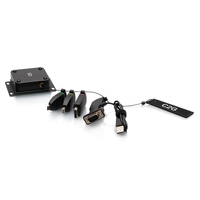 C2G Aufrollbare Universalhalterung 4K HDMI® Adapterring mit farbcodiertem Mini DisplayPort™, DisplayPort, USB-C® und VGA