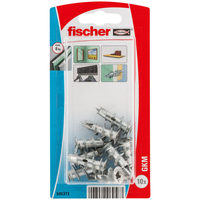 Fischer 505373 ancrage à vis et cheville murale 10 pièce(s) Kit de fiches murales et crochets 31 mm