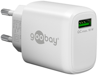 Goobay 61672 oplader voor mobiele apparatuur Universeel Wit AC Snel opladen Binnen