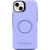 OtterBox Cover per iPhone 14 Plus Otter+Pop,resistente a shock e cadute,con PopGrip PopSockets,testata 3x norme MIL-STD 810G, protezione antimicrobica, Periwink