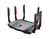 MSI RADIX AXE6600 WIFI 6E TRI-BAND vezetéknélküli router Gigabit Ethernet Kétsávos (2,4 GHz / 5 GHz) Fekete, Vörös