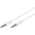 Goobay 69110 audio cable 0.5 m 3.5mm White