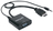 Manhattan 151450 adapter kablowy 0,3 m HDMI + 3.5mm VGA (D-Sub) Czarny