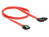 DeLOCK 83969 SATA-kabel 0,5 m SATA 7-pin Zwart, Rood