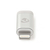 Nedis CCTB39901AL tussenstuk voor kabels Apple Lightning USB Micro B Female Aluminium