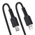 StarTech.com 1m USB C auf Lightning Kabel, spiralkabel, MFi-zertifiziert, Schnellladekabel für iPhone/iPad/iPod , schwarz, TPE-Mantel aus Aramidfaser, USB C 2.0 Kabel für Auflad...