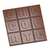 Schokoladen-Form - quadratische Tafel Chocolate - Länge x Breite x Höhe 27,5 x 13,5 x 2,4 cm - Polycarbonat