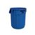 Rubbermaid Commercial Products PE Mülleimer 75L Blau H. 581mm, auf Räder ø 495mm