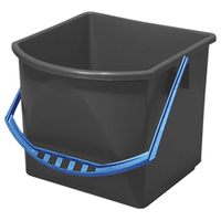 Vermop Orbit Eimer 17 Liter Anthrazit Zubehöreimer für Reinigungswagen (blauer Griff) Anthrazit