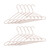 Relaxdays Kleiderbügel roségold im 10er Set, dünn, elegante Drahtbügel für Tops, glänzende Bügel, platzsparend, kupfer