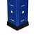 Relaxdays Schwerlastregal, mit Werkbank, Traglast 900 kg, 5 Ebenen, zum Stecken, Keller, 180x100x60 cm, Stahl, MDF, blau