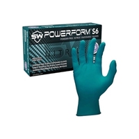 Powerform S6 Biodegradable Green Nitrile Powder Free Gloves [100] - Size MEDIUM