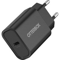 OtterBox Standard EU Wall Charger 20W - 1X USB-C 20W USB-PD Schwarz - ProPack (ohne Verpackung - nachhaltig) - Ladegerät für Mobilgeräte / Netzteil mit Schnellladefunktion