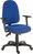 Ergo Trio Ergonomic High Back Fabric Operator Office Chair with Height Adjustable Arms Blue - 2901BLU/0280 -