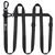 BLUZELLE Strong Double Dog Lead 3m for Large Dogs up to 220lb, Adjustable & Rubberised Tape with Reflective Seam, 2x Carabiner Clip 360° Aluminum, Crossbody Strap Hands Free Dog...
