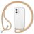 NALIA Necklace Cover with Band compatible with iPhone 12 Mini Case, Transparent Protective Hardcase & Adjustable Holder Strap, Easy to Carry Crossbody Phone Bumper Rugged Skin R...