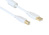 Anschlusskabel USB 2.0 Stecker A an Stecker B, mit Ferritkern, vergoldet, weiß, 1,8m, Good Connectio