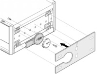 RatiopacPRO Montagesatz für Aufstell-Tragegriff,3 HE, 42 TE, 375 mm