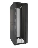 Rack 48U 2265mm (96.16")H x 600mm (23.62")W x 1115mm (43.89")D with Perf. Front Door Perf. Split Rear Doors, Black gray, shock Racks