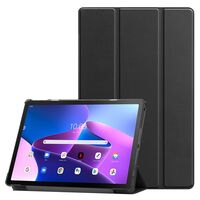 HOUSTON Folio Case for Lenovo Tab K10 10.3. Black PU leather front with hard PC backside Tablet-Hüllen