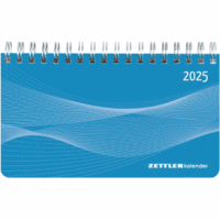 Mini-Querkalender 579 15,6x9,0cm 1 Woche/2 Seiten blau 2025