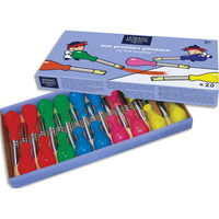 LEFRANC BOURGEOIS Schoolpack de 20 pinceaux - mes premiers pinceaux - couleurs assorties - produit supprimé à épuisement du stock