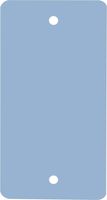 Frachtanhänger - Blau, 6.5 x 12 cm, Kunststoff, 2 x Befestigungslöcher, Matt
