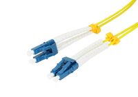 Kabel LWL-Patch 0,5m LC-LC, 9/125um,OS2, AD=2mm, flexible Knickschutztülle *Synergy21*