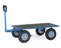 fetra® Handpritschenwagen, Ladefläche 2000 x 1000 mm, nur Plattform, Lufträder