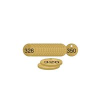 38mm Traffolyte valve marking tags - Bronze Effect (326 to 350)