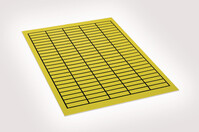 Gewebeetikett für manuelle Beschriftung 35x60 gelb