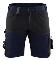 Handwerker Shorts mit Stretch dunkel marineblau/schwarz