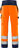 High Vis Green Handwerkerhose Kl.2, 2641 GPLU Warnschutz-orange/marine - Rückansicht