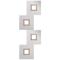LED Wand-/Deckenleuchte KARREE, 4-flammig, 2480lm, 28,2W, 2700K, Aluminium, Kupfer/pastell, dim-to-warm