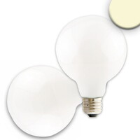 LED Filament Globeform G95, E27, 8W, 360°, milky, warmweiß, dimmbar