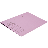 Spring Transfer File Manilla Foolscap 285gsm Mauve (Pack 25) - 346-MVEZ