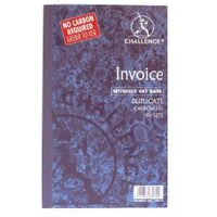 Duplicate Invoice Book 210x130mm Card Cover Without VAT 100 Sets (Pack 5) 100080