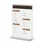 Tabletop Display / Display / Menu Card Holder "Arum" in standard paper sizes in clear acrylic | A5 70 mm
