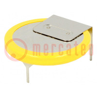 Battery: lithium; 3V; CR2032,coin; 210mAh; non-rechargeable