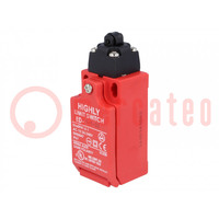 Limit switch; plastic roller Ø9,3mm; NO + NC; 5A; max.240VAC