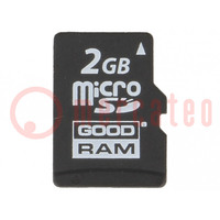 Karta pamięci; przemysłowa; microSD,MLC; 2GB; 0÷70°C