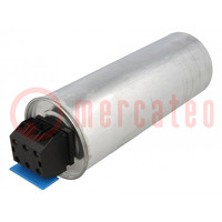 Capacitor: polypropylene; three-phase; Q@50Hz: 15kVAR; 415VAC; 27A