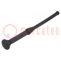 Fastener for fans and protections; Ømount.hole: 3.5mm; black