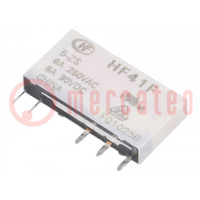 Relay: electromagnetic; SPDT; Ucoil: 5VDC; 6A; 6A/250VAC; 6A/30VDC