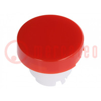 Cap; YB series; Ø15x12.2mm; red-white; YB