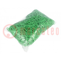 Rubber bands; Width: 1.5mm; Thick: 1.5mm; rubber; green; Ø: 70mm; 1kg