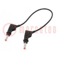 Connection cable; 32A; banana plug 4mm,both sides; Len: 0.25m