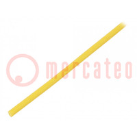 Guaina elettroisolante; fibra di vetro; giallo; -20÷155°C