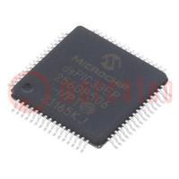 IC: dsPIC-Mikrocontroller; 256kB; 32kBSRAM; TQFP64; DSPIC; 0,5mm